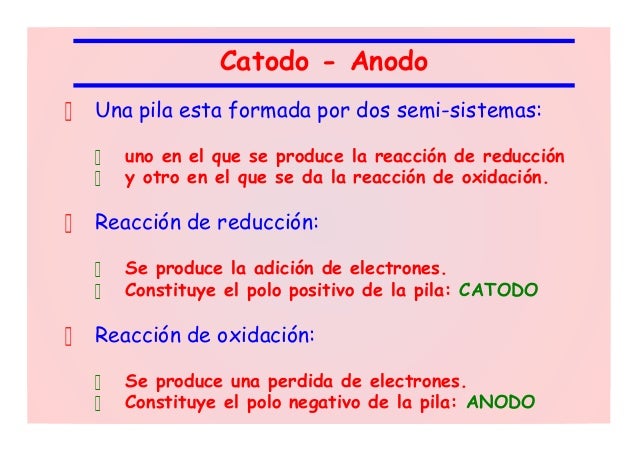 Equilibrio Redox - Pilas