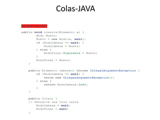 Colas-JAVA
 