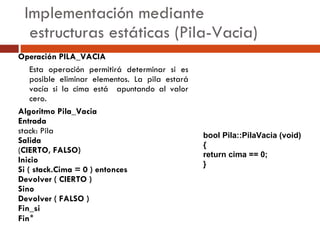 Pilas En C++ | PPT