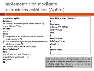 Pilas En C++ | PPT