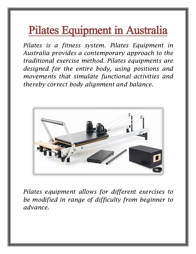 Pilates equipment australia