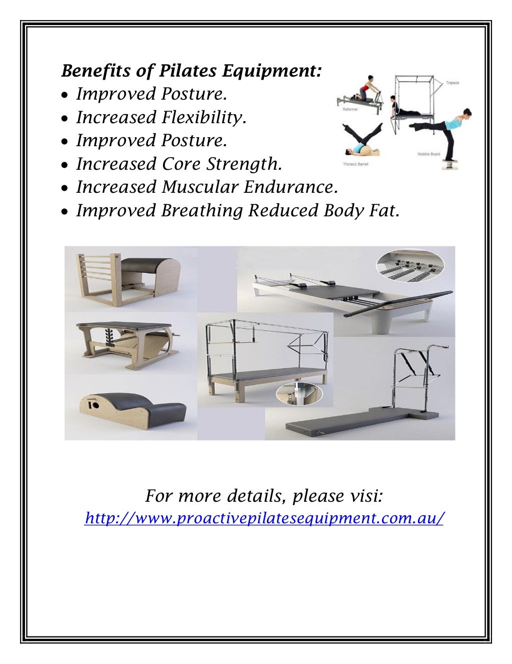 Pilates equipment australia