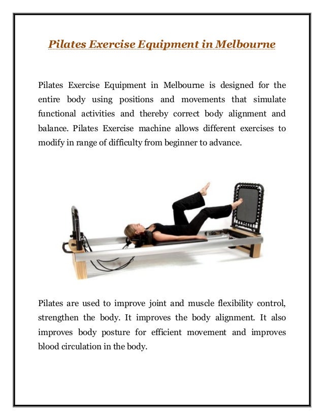 Pilates Exercise Equipment in Melbourne