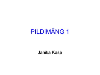 PILDIMÄNG 1
Janika Kase
 