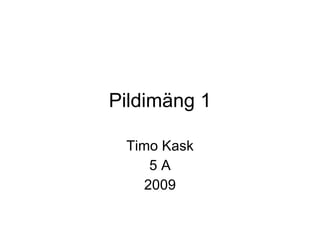 Pildimäng 1 Timo Kask 5 A 2009 