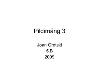 Pildimäng 3 Joan Gretski 5.B 2009 