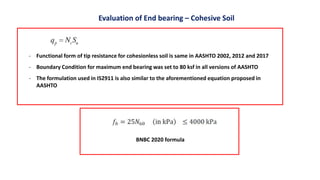 Comparative Evaluation of Load Bearing Capacity of Bored Cast in-situ ...