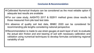 Comparative Evaluation of Load Bearing Capacity of Bored Cast in-situ ...