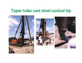 Taper tube cast steel conical tip
 
