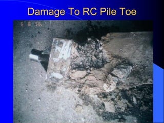 Damage To RC Pile ToeDamage To RC Pile Toe
 