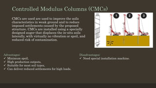 Reduced Modulus Column Pile foundation | PPTX