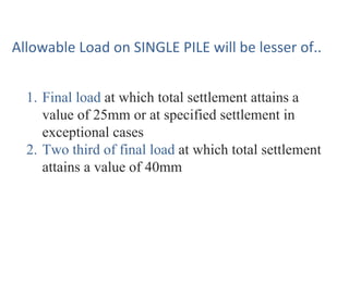 basics of Pile Foundation expained in simple terms | PPTX