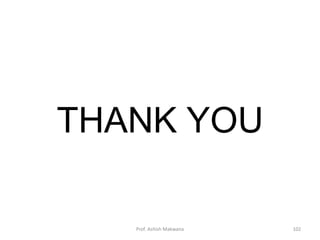 THANK YOU
Prof. Ashish Makwana 102
 