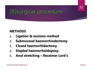 Piles or Haemorrhoids | PPTX