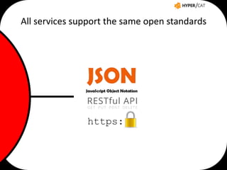 All services support the same open standards

https:

 