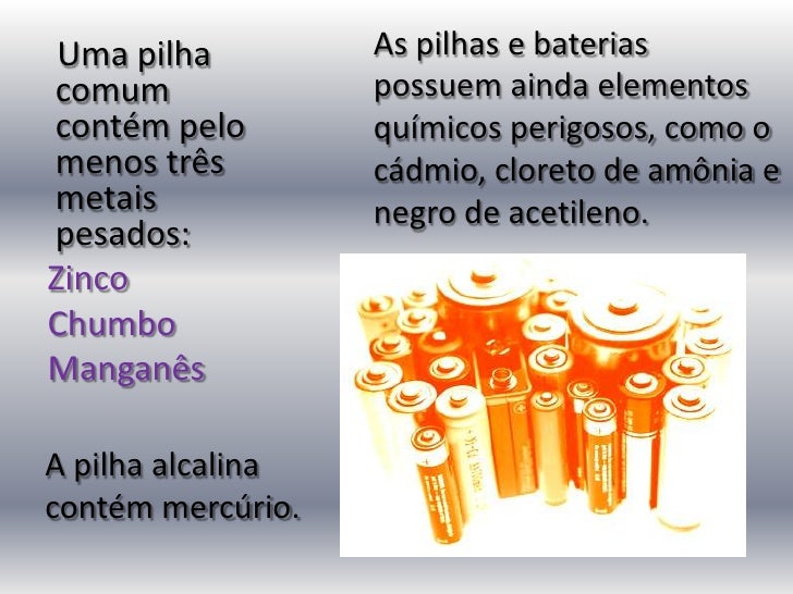Metais E Sua Utilização Em Pilhas E Na Galvanização Pdf