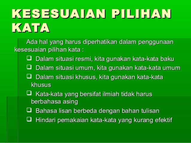 Pilihan kata-diksi