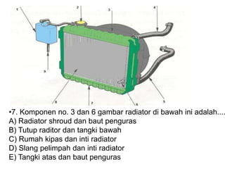 7 Komponen Radiator PILIHLAH JAWABAN YANG PALING BENAR pendidngin.pptx