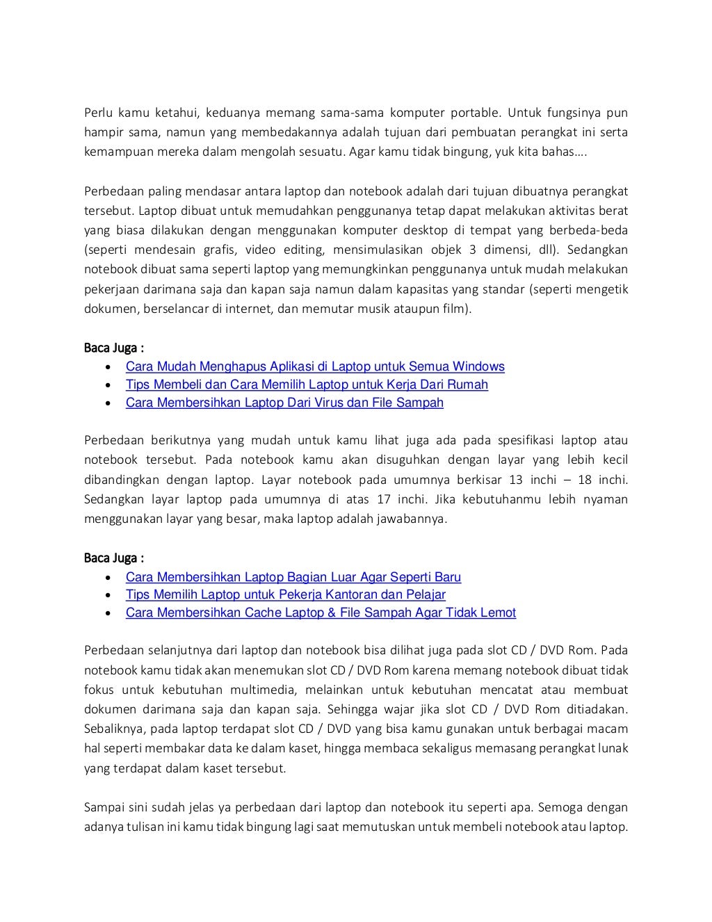 Pilih Laptop atau Notebook