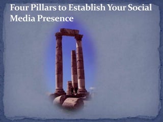 Four Pillars to Establish Your Social Media Presence 