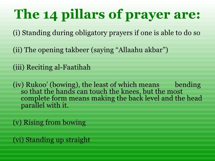 What makes your Salaah (prayer) invalid? (Pillars, obligatory and Sun…