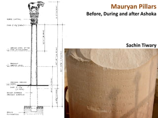 Mauryan Pillars
Before, During and after Ashoka
Sachin Tiwary
 