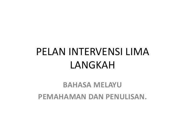 Program Intervensi Bahasa Melayu