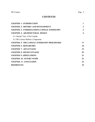 Pill camera documentation | DOCX
