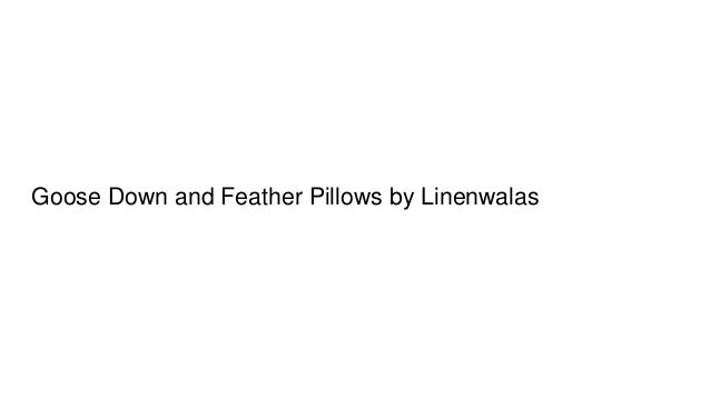 Pillows By Linenwalas Goose Down And Feather Pillows