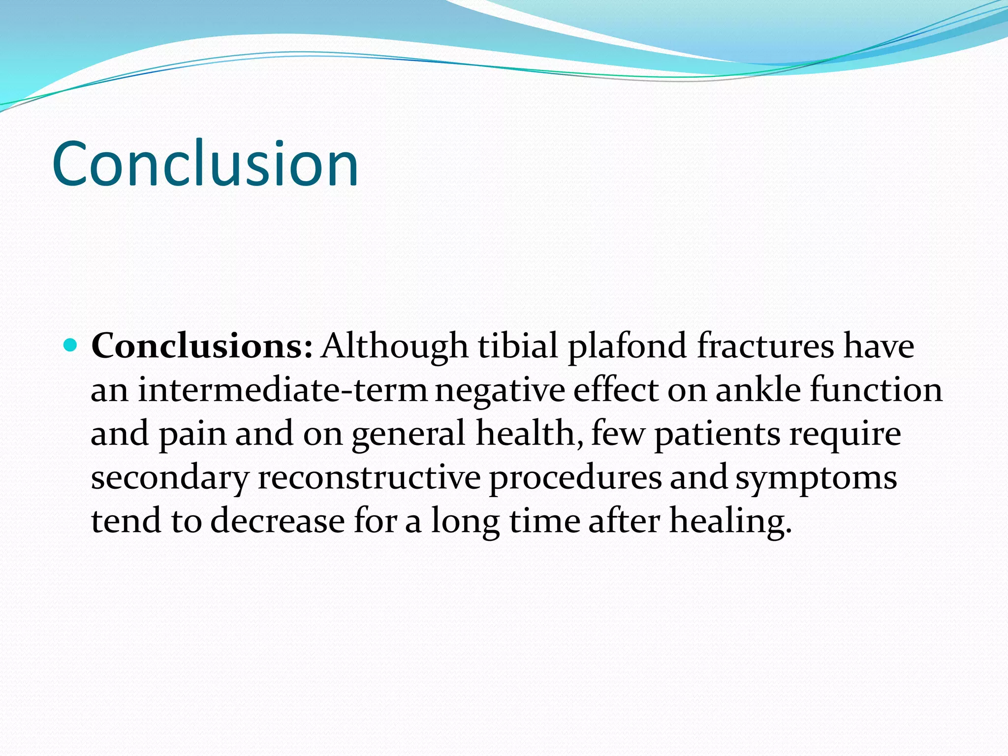 Surgical ProceduresIf the pilon fracture is out of place, the most common way to treat it is with surgery. During surgery, metal implants — such as plates and screws — are used to hold things in place until the bone is fully healed.