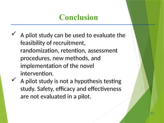 Comprehensive Overview of Pilot Studies in Research Methodology, pilot ...