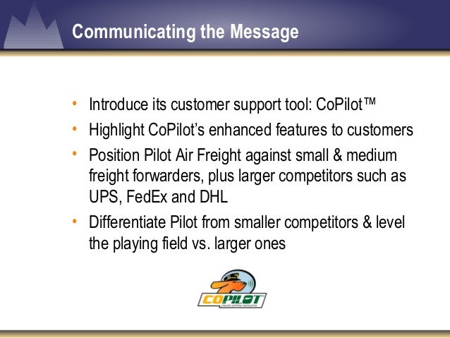 Pilot air freight co pilot presentation