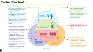Who Does HPass Serve?
 