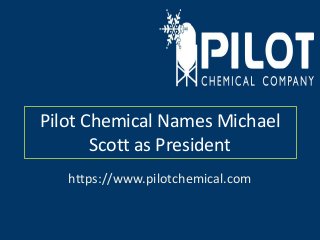 Pilot Chemical Names Michael
Scott as President
https://www.pilotchemical.com
 