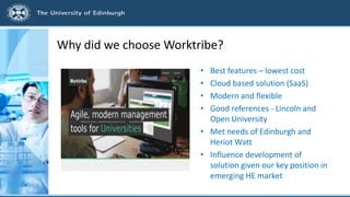 Piloting Major Business Change: Worktribe Research Management at the ...