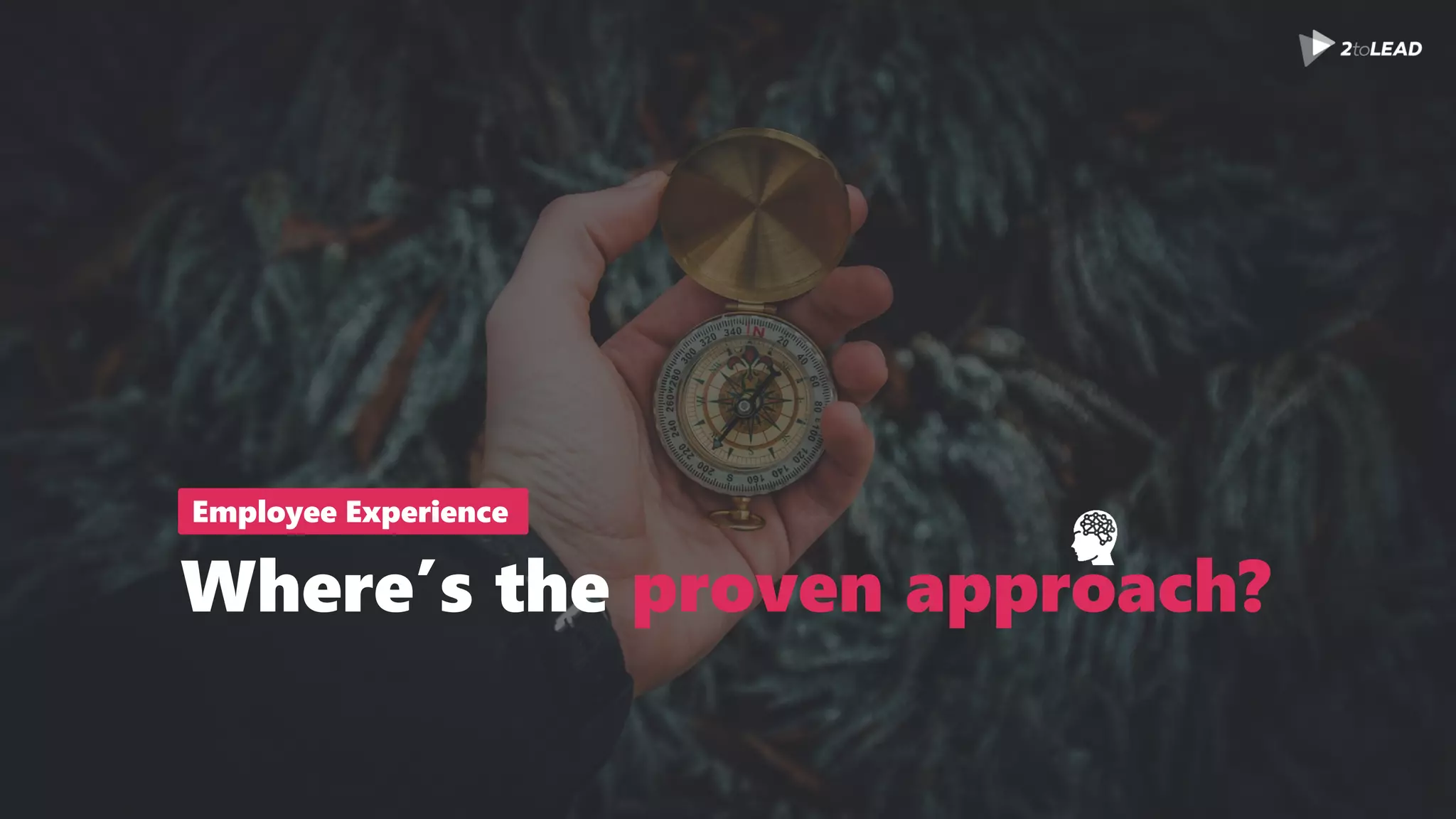 Where’s the proven approach?
Employee Experience
 