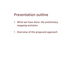 Outline of proposed pilot livestock identification and traceability activities in Uganda