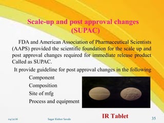 Fda Supac Guidelines.pdf Pilot plant | PPT
