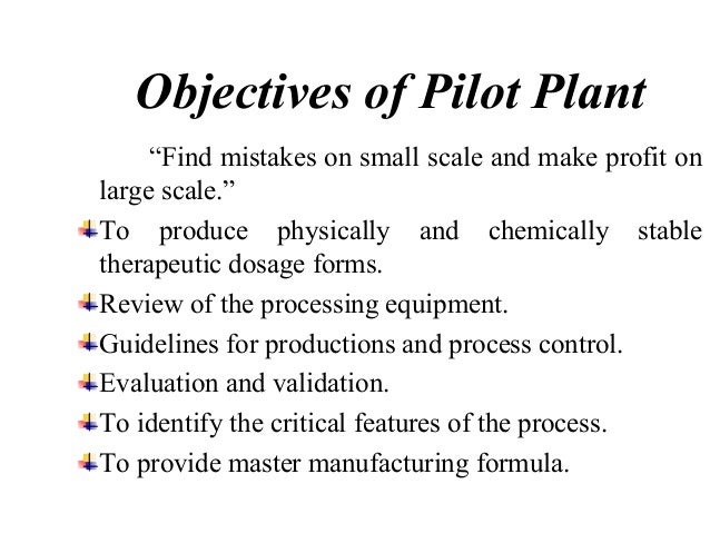 pilotplant