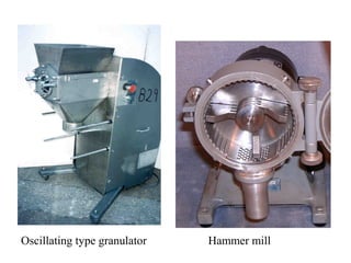 Oscillating type granulator Hammer mill
 