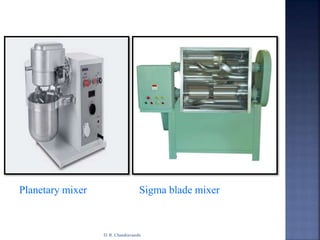 Planetary mixer Sigma blade mixer
D. R. Chandravanshi
 