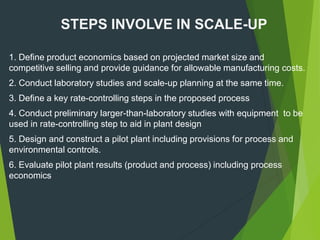 Pilot plant scaleup | PPTX