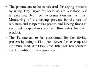 Pilot Plant Scale Up Considerations for Solids | PPTX