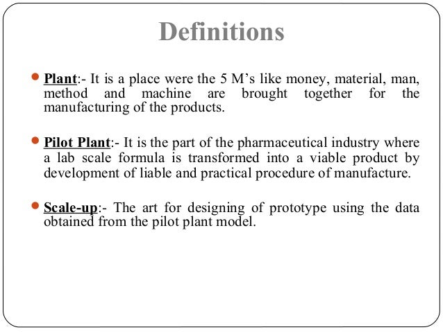 Pilot Plant Scaleup Techniques Used In Pharmaceutical Manufacturing