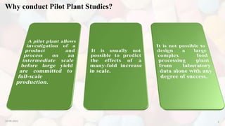 Why conduct Pilot Plant Studies?
10-08-2022 3
 