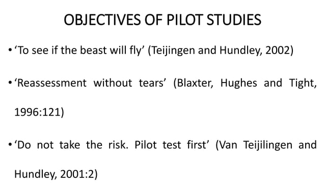 HOW TO WRITE PILOT STUDY IN RESEARCH PROPOSAL SAMPLE PDF visual data 7
