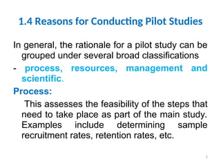 Pilot Study presentation Content reference | PPT