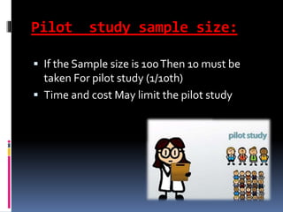 PILOT STUDY IN RESEARCH PRESENTATION/RESEARCH AND STATISTICS | PPTX