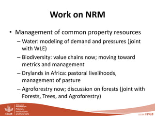 PIM - Presentation for Discussion with Donors and Partners - June 2013