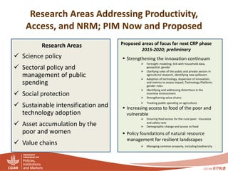 PIM - Presentation for Discussion with Donors and Partners - June 2013